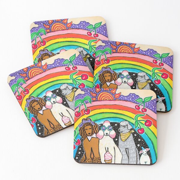Item preview, Rainbow Poodles designed and sold by Magicpoodleland.