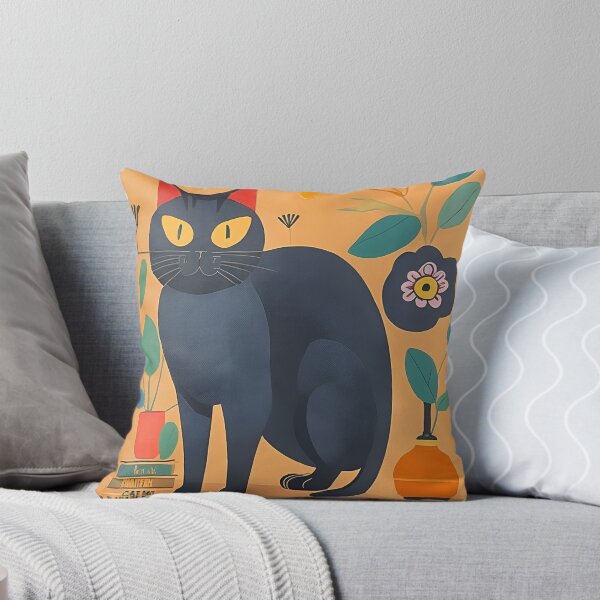 Item preview, Atomic Mid century cat - Retro Cat-Mid Century Modern Art  designed and sold by Tamas Das.