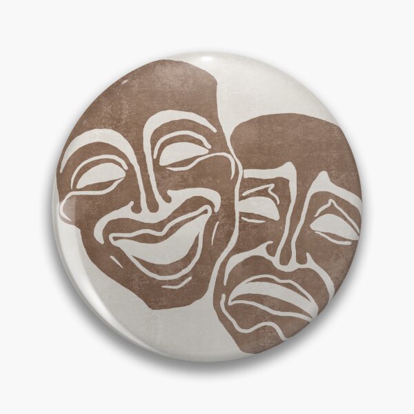 Item preview, The Muses Of Tragedy and Comedy 01 - Minimal - Monochromatic Boho Abstract designed and sold by Studio Grafiikka.