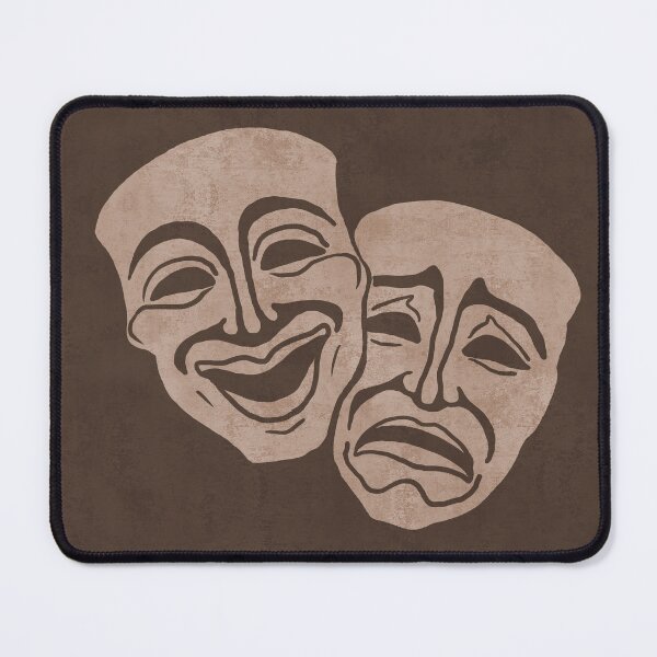 Item preview, The Muses Of Tragedy and Comedy 02 - Minimal - Monochromatic Boho Abstract designed and sold by Studio Grafiikka.
