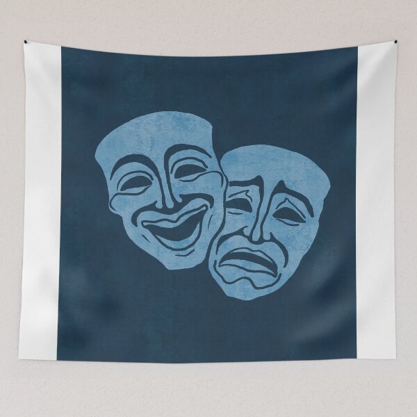Item preview, The Muses Of Tragedy and Comedy 03 - Minimal, Modern - Boho Abstract designed and sold by Studio Grafiikka.