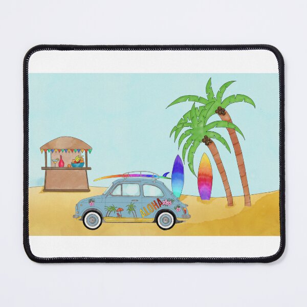 Item preview, Fiat 500 on surf beach designed and sold by portosabbia.