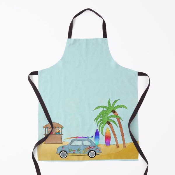 Item preview, Fiat 500 on surf beach designed and sold by portosabbia.