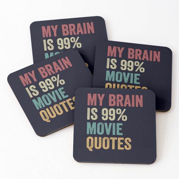 Item preview, My brain is 99 percent movie quotes, funny movie night  designed and sold by Smartcasm.