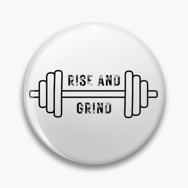 Item preview, Rise and Grind and Lift Some Weights (black) designed and sold by Fandom8.