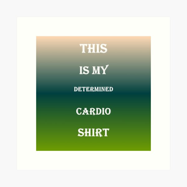 Item preview, Train Hard, Train Smart, Train Cardio designed and sold by TechsQuickArt.