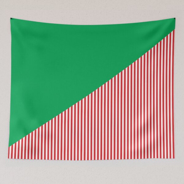 Aperçu de l'œuvre Triangle et rayures | Motifs mixtes | Rouge et vert créée et vendue par rsty11.