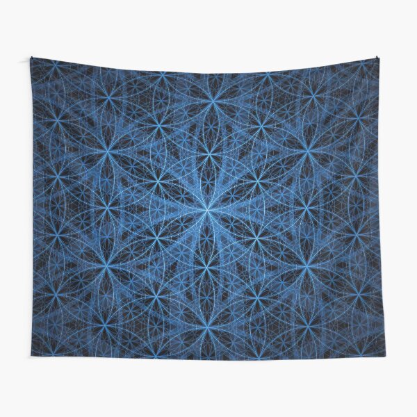 Flower of Life Background Artwork Tapestry