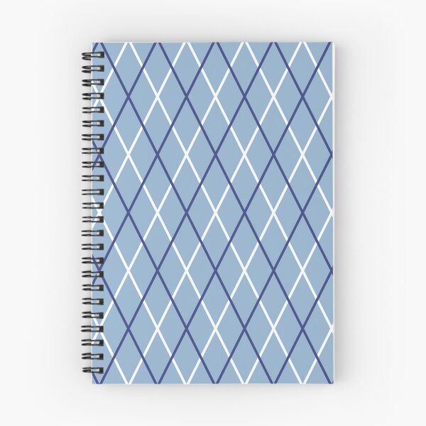 Item preview, Diamond Blue and White Geometric Pattern designed and sold by TrendyArtPrints.