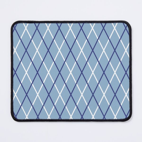 Item preview, Diamond Blue and White Geometric Pattern designed and sold by TrendyArtPrints.