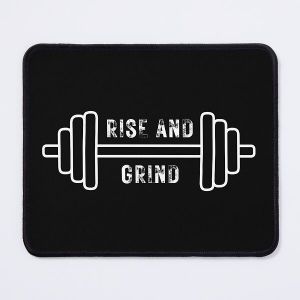 Item preview, Rise and Grind and Lift Some Weights (white) designed and sold by Fandom8.