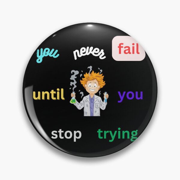 Item preview, You never fail until you stop trying designed and sold by LGMmugsdesign.