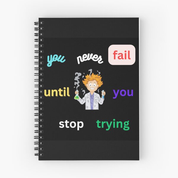 Item preview, You never fail until you stop trying designed and sold by LGMmugsdesign.
