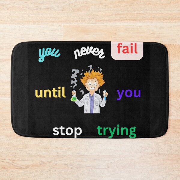 Item preview, You never fail until you stop trying designed and sold by LGMmugsdesign.