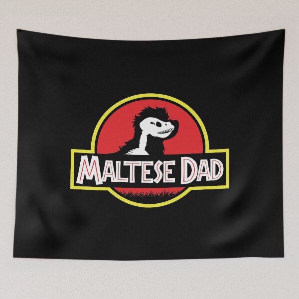 Item preview, (For Dark Background) Jurassic Maltese Dad designed and sold by More Cute Dogs.
