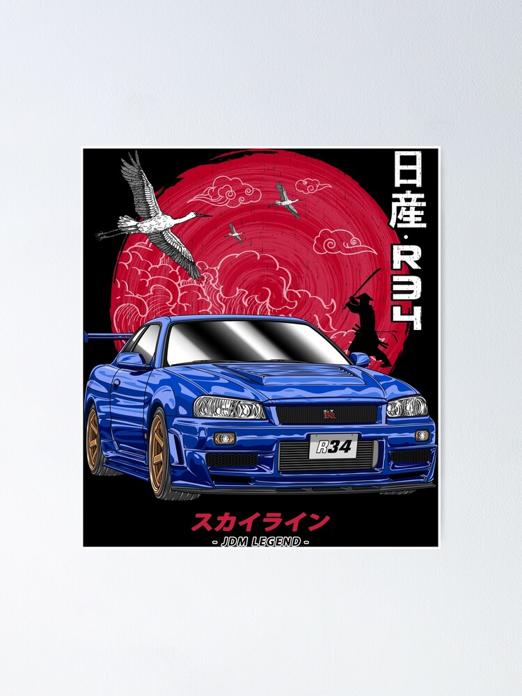 Nippon Sunrise JDM MR2 SW20 Poster for Sale by Navin Guyvit