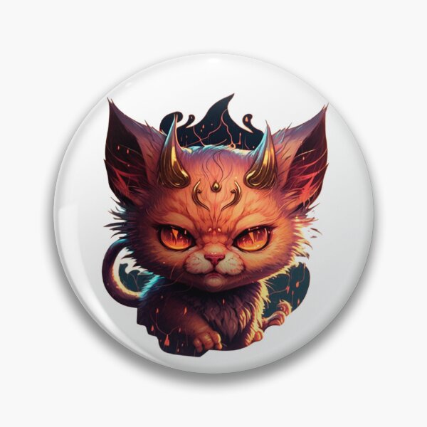 Item preview, Cute Devil Cat  designed and sold by pikselpunk.