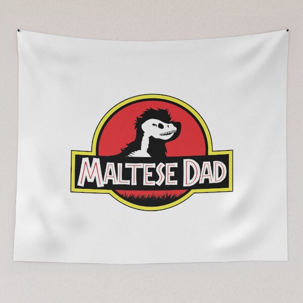 Item preview, (For Bright Background) Jurassic Maltese Dad designed and sold by More Cute Dogs.