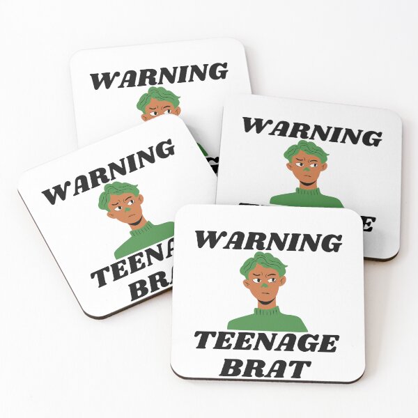 Item preview, Warning Teenage Brat designed and sold by CannyGoods.