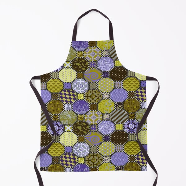 Item preview, Lime green and lavender octagonal pattern by Maxine Gadd designed and sold by Maxine Gadd.