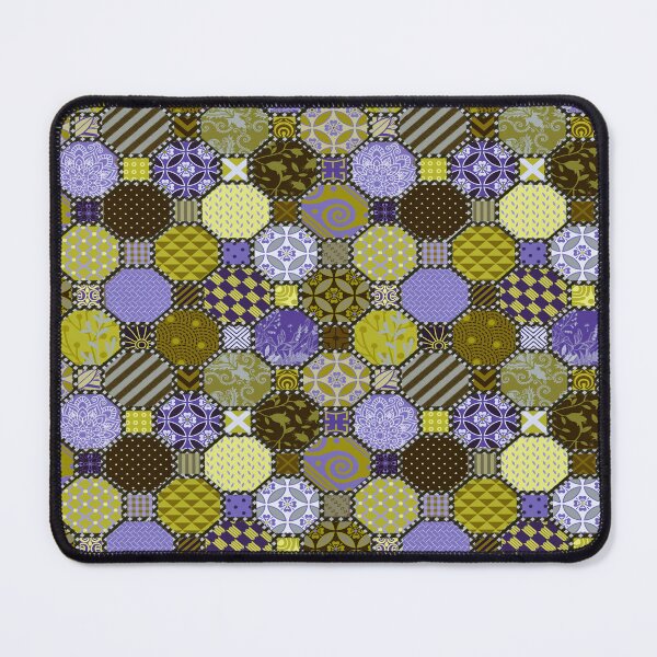 Item preview, Lime green and lavender octagonal pattern by Maxine Gadd  designed and sold by Maxine Gadd.