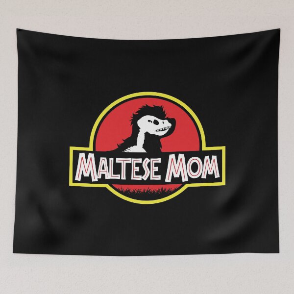 Item preview, (For Dark Background) Jurassic Maltese Mom designed and sold by More Cute Dogs.