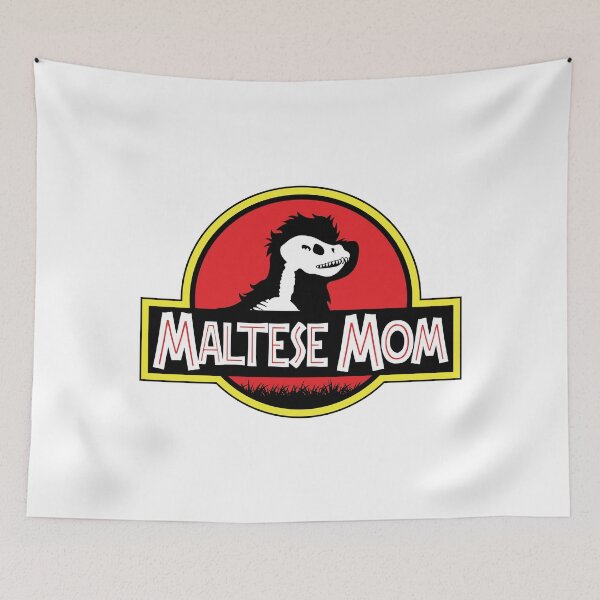 Item preview, (For Bright Background) Jurassic Maltese Mom designed and sold by More Cute Dogs.