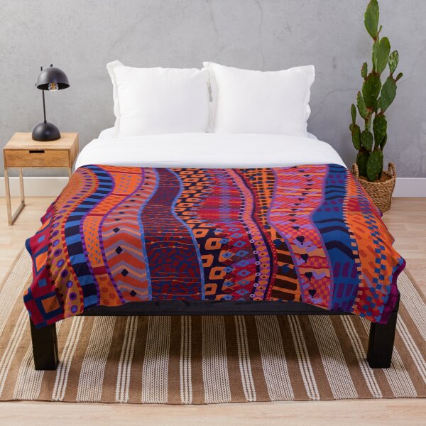 Item preview, Orange and blue pattern by Maxine Gadd  designed and sold by Maxine Gadd.