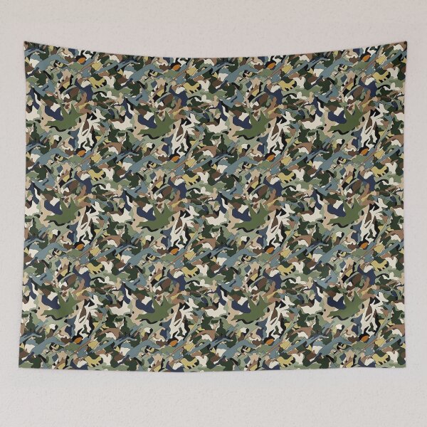 Item preview, Green Aqua Forrest Army Camo Print Camouflage Pattern Graphic Pixelated Military Colorful Abstract Country  designed and sold by arcadetoystore.