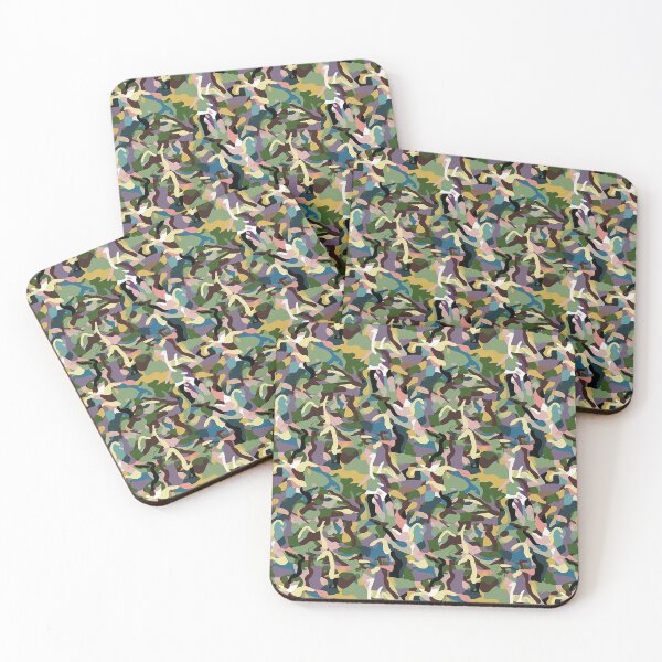 Item preview, Green White Forrest Army Camo Print Camouflage Pattern Graphic Pixelated Military Colorful Abstract Country  designed and sold by arcadetoystore.