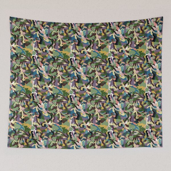 Item preview, Green White Forrest Army Camo Print Camouflage Pattern Graphic Pixelated Military Colorful Abstract Country  designed and sold by arcadetoystore.
