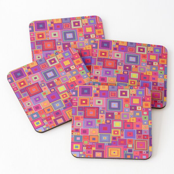 Item preview, Hot colored squares by Maxine Gadd  designed and sold by Maxine Gadd.