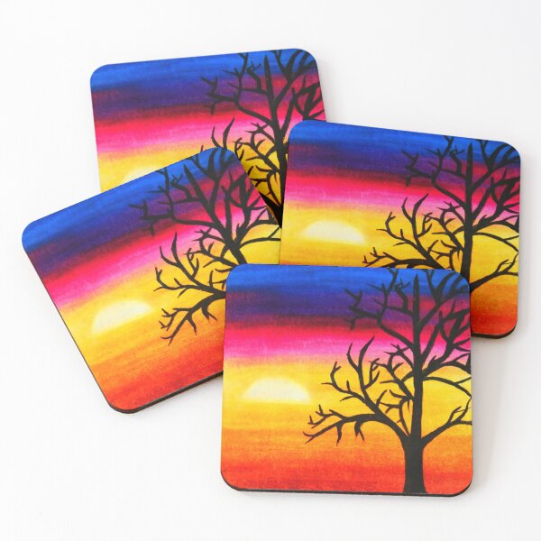Item preview, Bright sunset painting designed and sold by VishwaPrasiddh.
