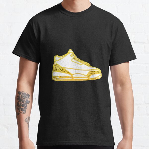 Air Jordan 3 Retro Metallic Gold Style T-Shirt
