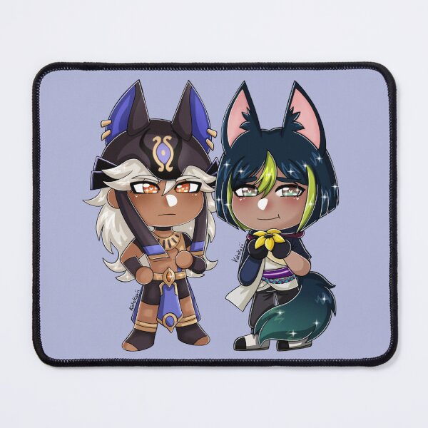 Item preview, Genshin impact Cynonari Cyno Tighnari chibi artwork designed and sold by Kotokoxii.