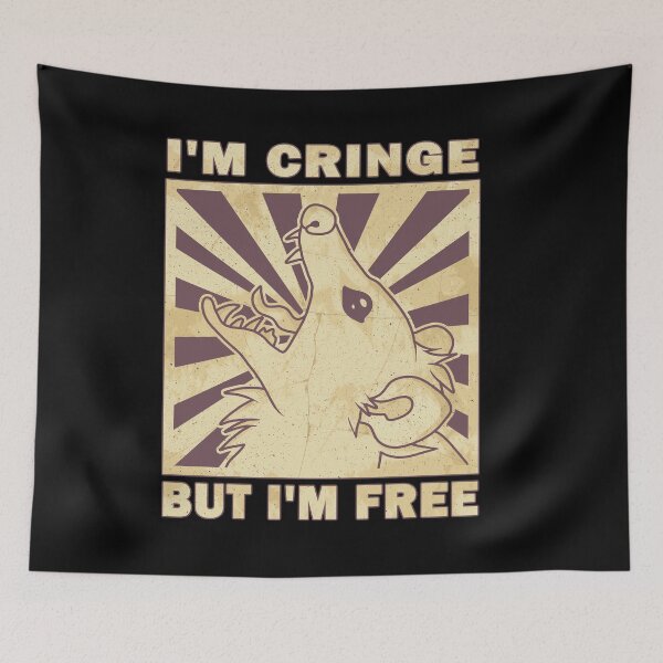 Item preview, I'm Cringe, But I'm Free - Possum designed and sold by ValentinaHramov.