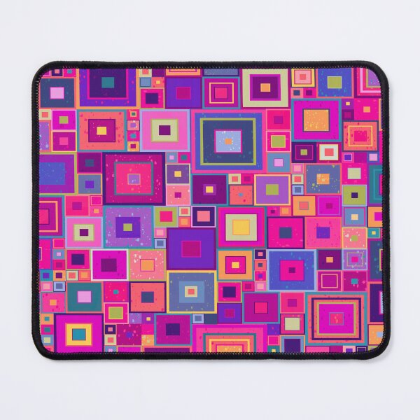 Item preview, Fuchsia pink and purple squares by Maxine Gadd  designed and sold by Maxine Gadd.
