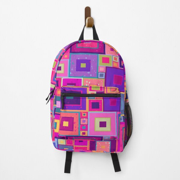 Item preview, Fuchsia pink and purple squares by Maxine Gadd designed and sold by Maxine Gadd.