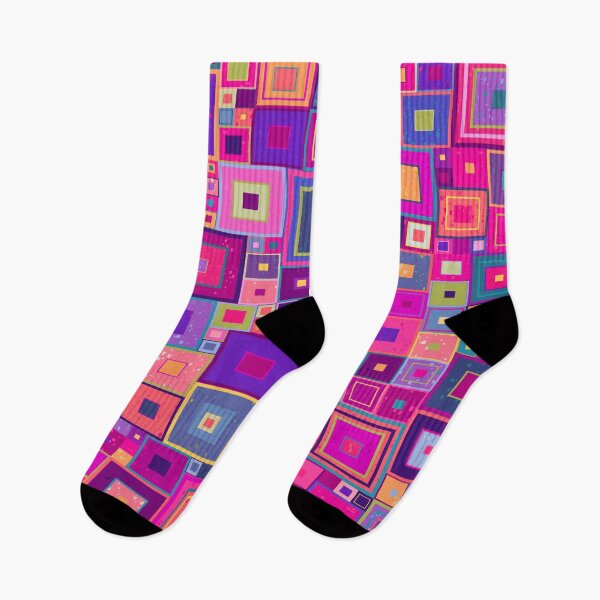 Item preview, Fuchsia pink and purple squares by Maxine Gadd  designed and sold by Maxine Gadd.