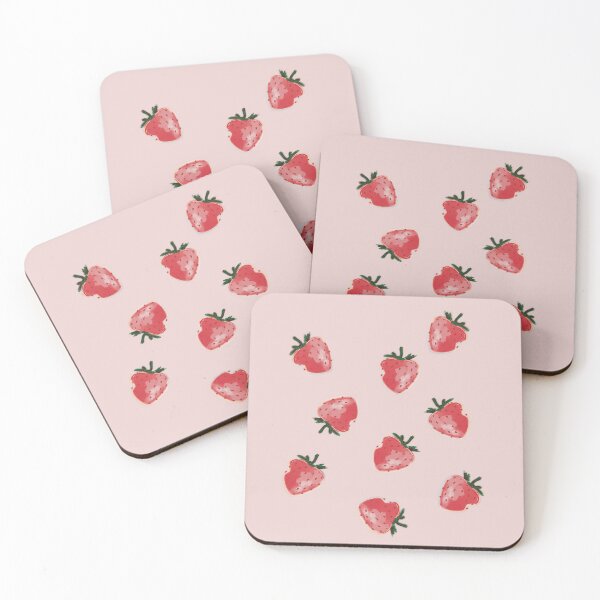 Item preview, Summer Time Juicy Strawberries (Pink Background) designed and sold by xsaxsandra.