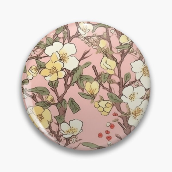 Item preview, Stylish Pink Yellow and Green Japanese Cherry Blossom Pattern designed and sold by StudioTokyo.