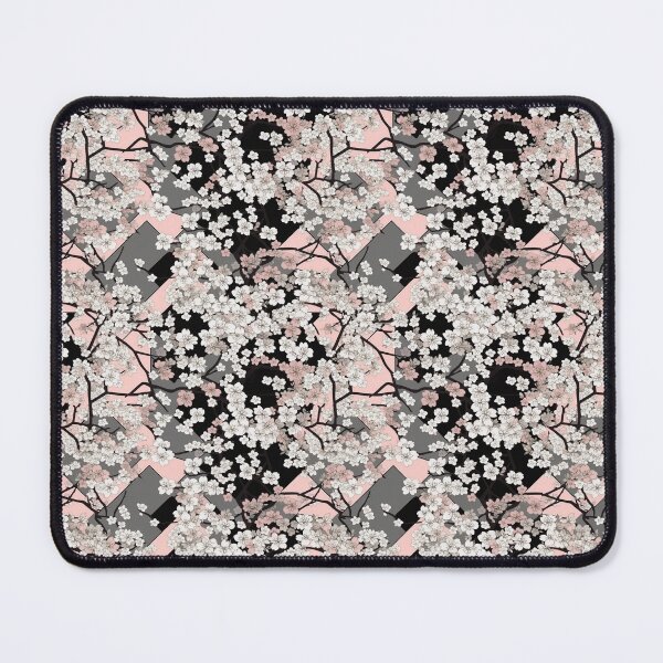 Item preview, Pink Black and White Japanese Cherry Blossom Pattern designed and sold by StudioTokyo.