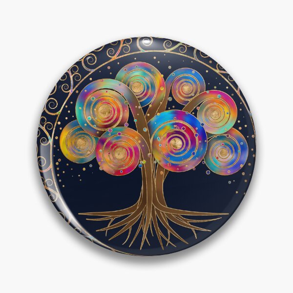 Item preview, Three of life - colorful spiral branches designed and sold by k9printart.