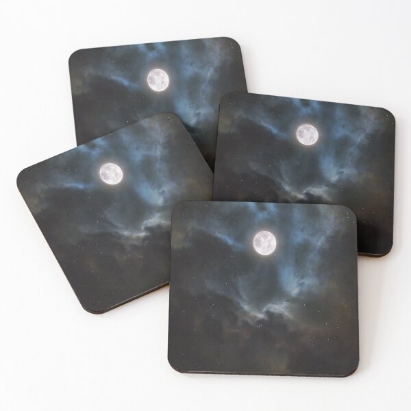 Item preview, Radiant Lunar Brilliance: Captivating the Full Moon on a Serene Night designed and sold by MERAKISL.
