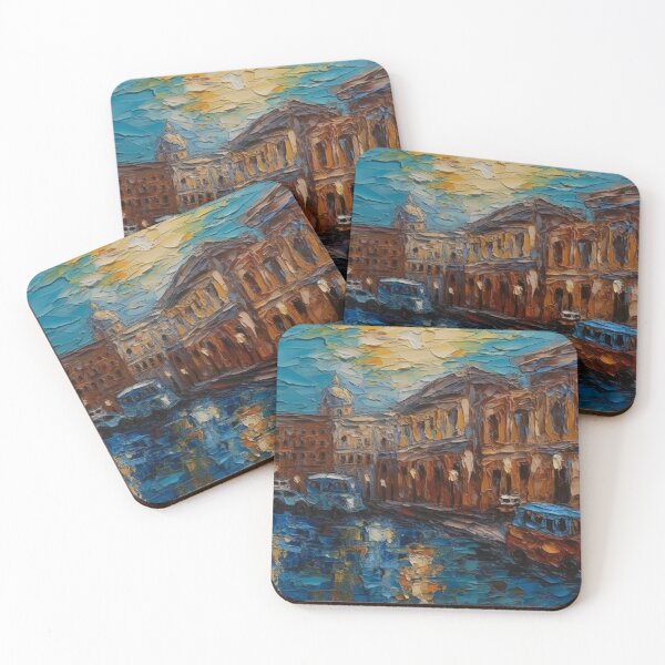 Item preview, Italian Street | Knife palette oil painting style designed and sold by Sicilian-art.