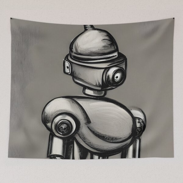 Item preview, Robot in the style of famous art. designed and sold by CRAFTER-MEDIA.