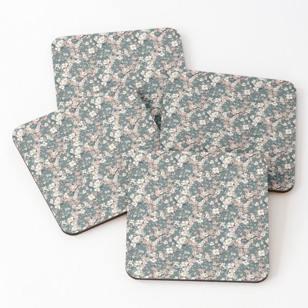 Item preview, Pink and White Japanese Cherry Blossom Green Background Pattern designed and sold by StudioTokyo.