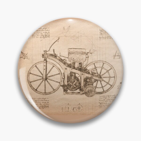 Item preview, Da Vinci Sketch Art DaimlerReitwagen - Vintage designed and sold by Rayyanz.