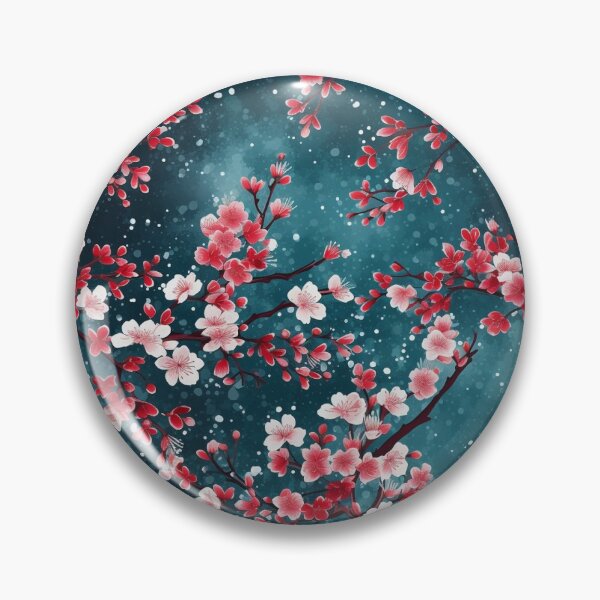 Item preview, Japanese Sakura on a Snowy Night designed and sold by StudioTokyo.