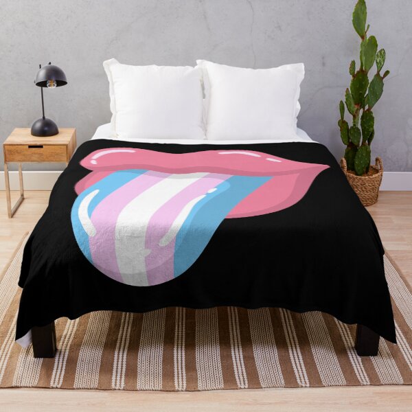 Item preview, Trans Pride Flag Tongue LGBTQ designed and sold by Vicious Malicious.